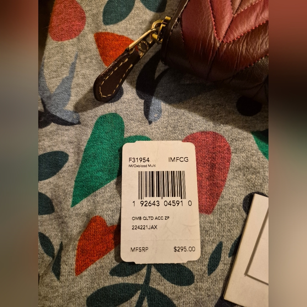 COACH 🎀 CONTINENTAL WALLET ♥️ OMBRE QUILTED ACCORDIAN ZIP ♥️ OXBLOOD MULTI🔥NWT - Picture 3 of 16